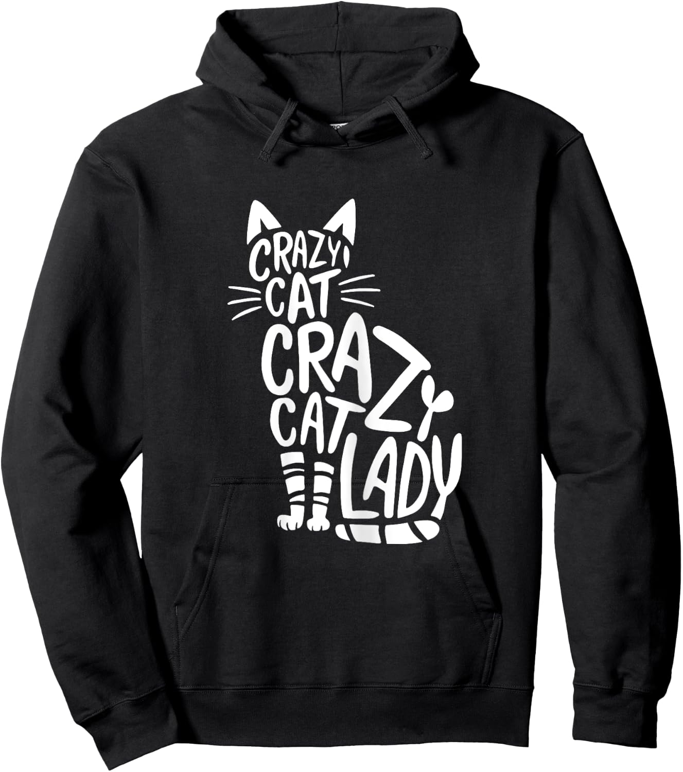 Crazy Cat Lady Funny Cat Lover Cat Owner Hoodie - Hoodie | Black