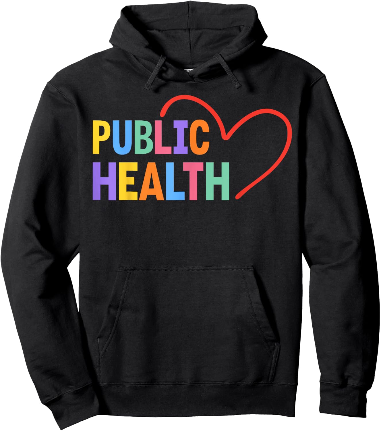 Public Health Heart Hoodie - Hoodie | Black