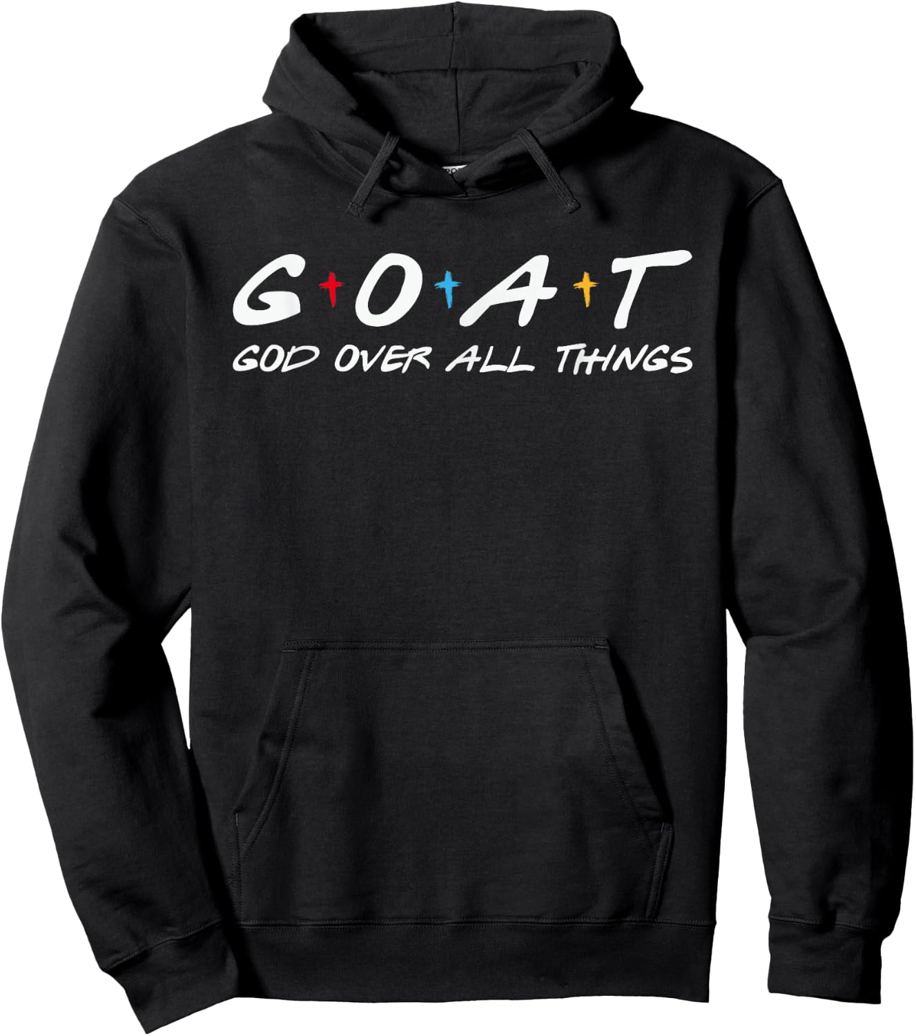 Goat God Over All Things Funny Hoodie - Hoodie | Black