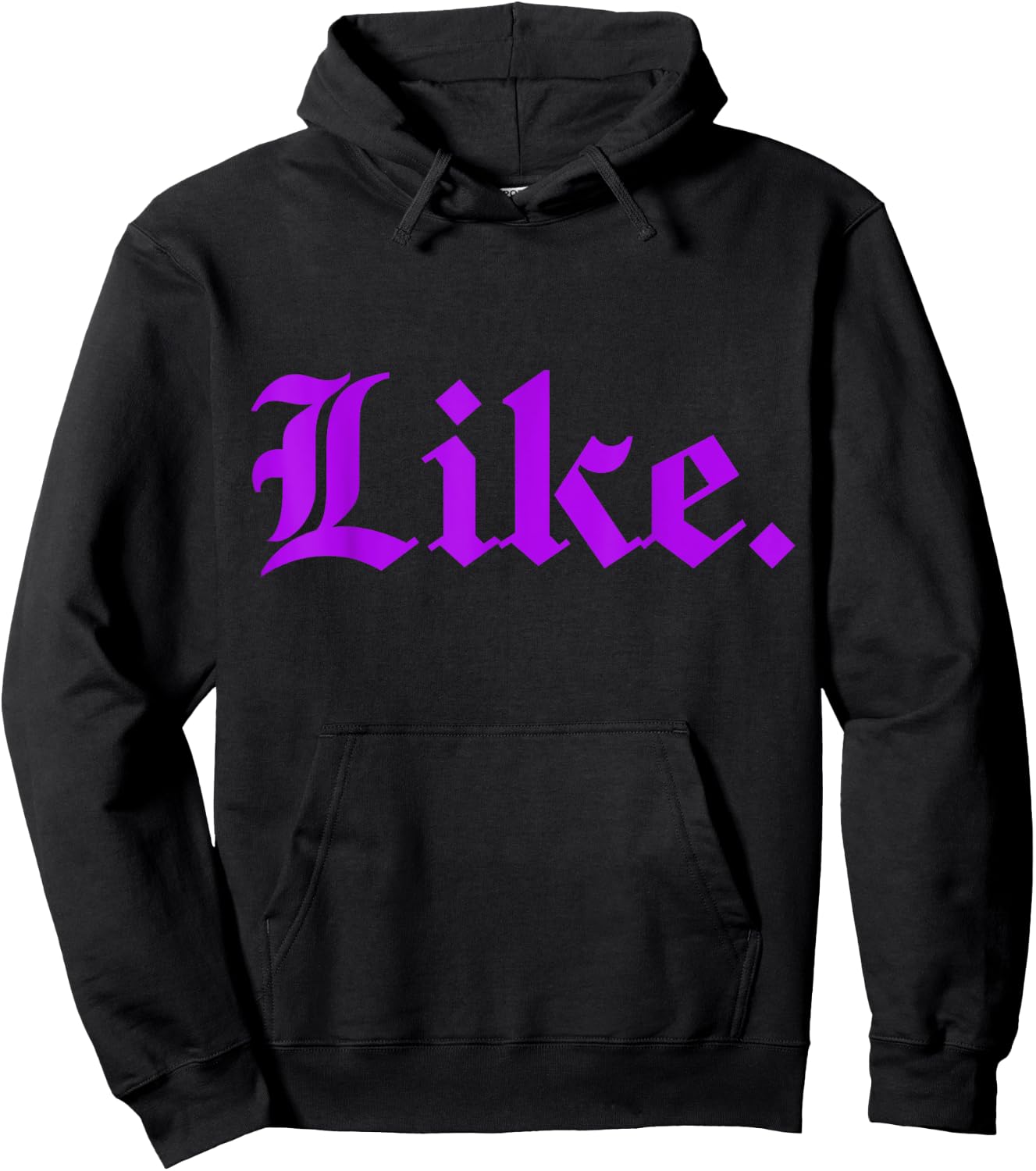 Purple Like Purple Hoodie - Hoodie | Black