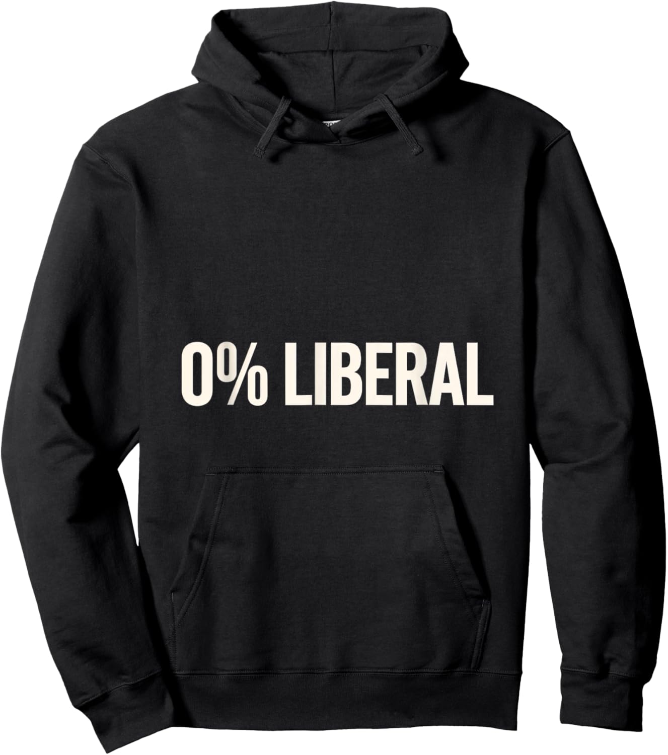 0% Liberal Conservative Political Rights Freedom Hoodie - Hoodie | Black