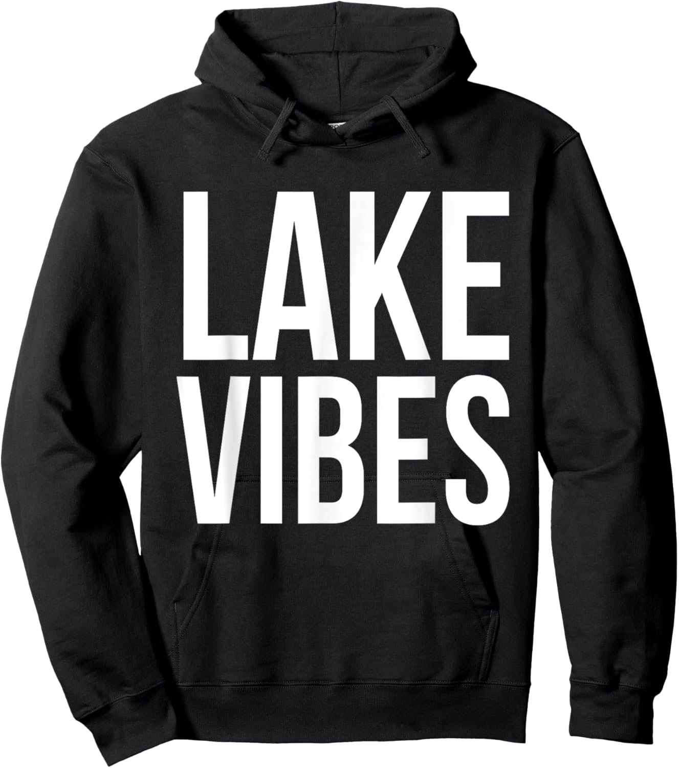 Lake Vibes Summer Vacation Boat Fish Swim Fun Family Vacay Men Women Kids Hoodie - Hoodie | Black