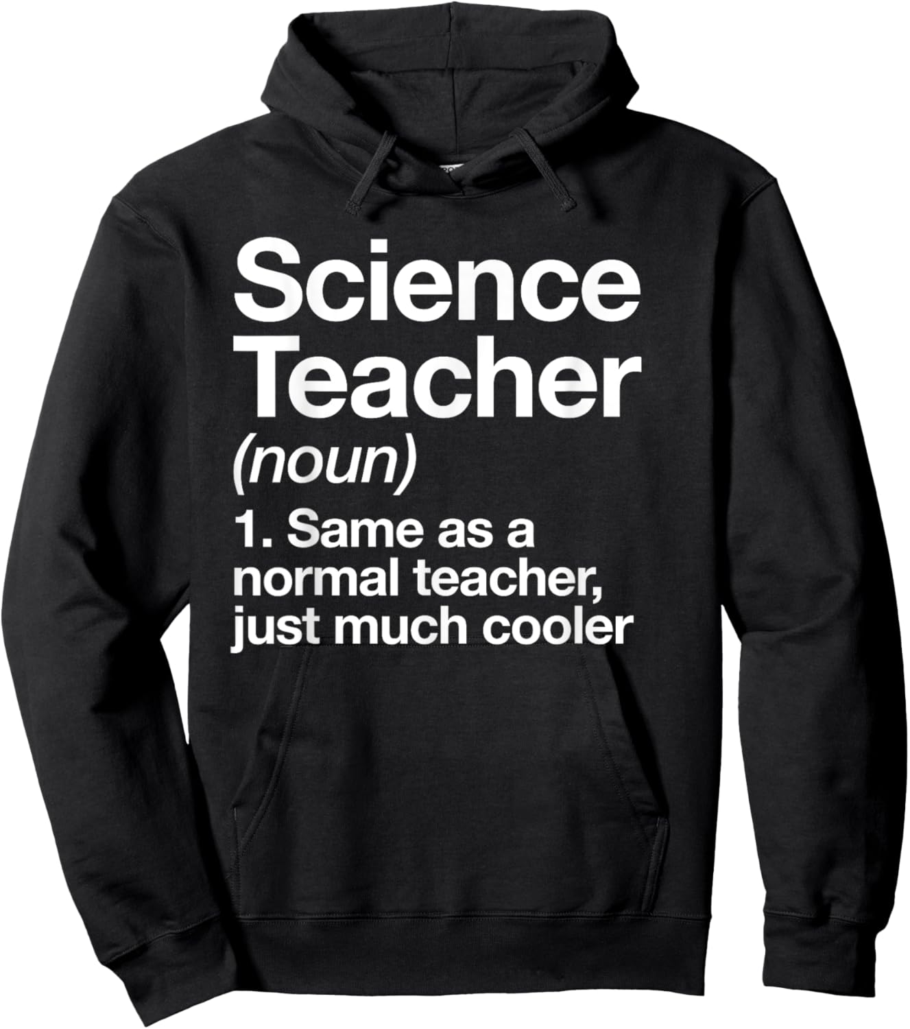 Science Teacher Definition Funny Back To School First Day Hoodie - Hoodie | Black