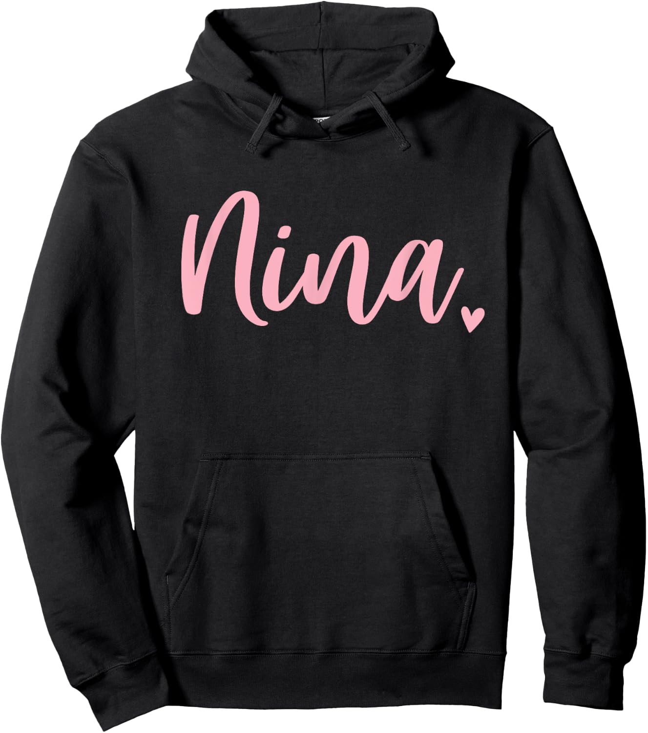 Nina Grandma Cute Pink Hoodie - Hoodie | Black