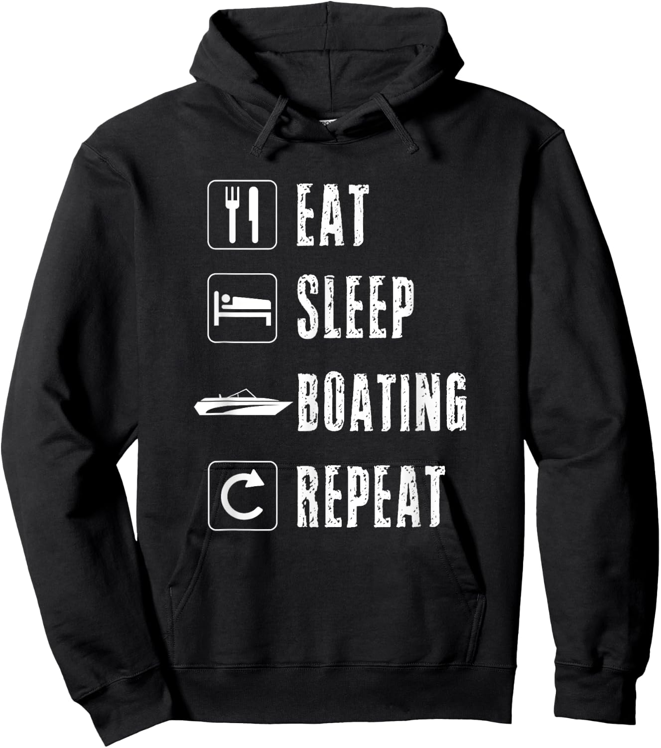 Boating Men Women Boataholic Boater Speed Powerboat Sailing Hoodie - Hoodie | Black