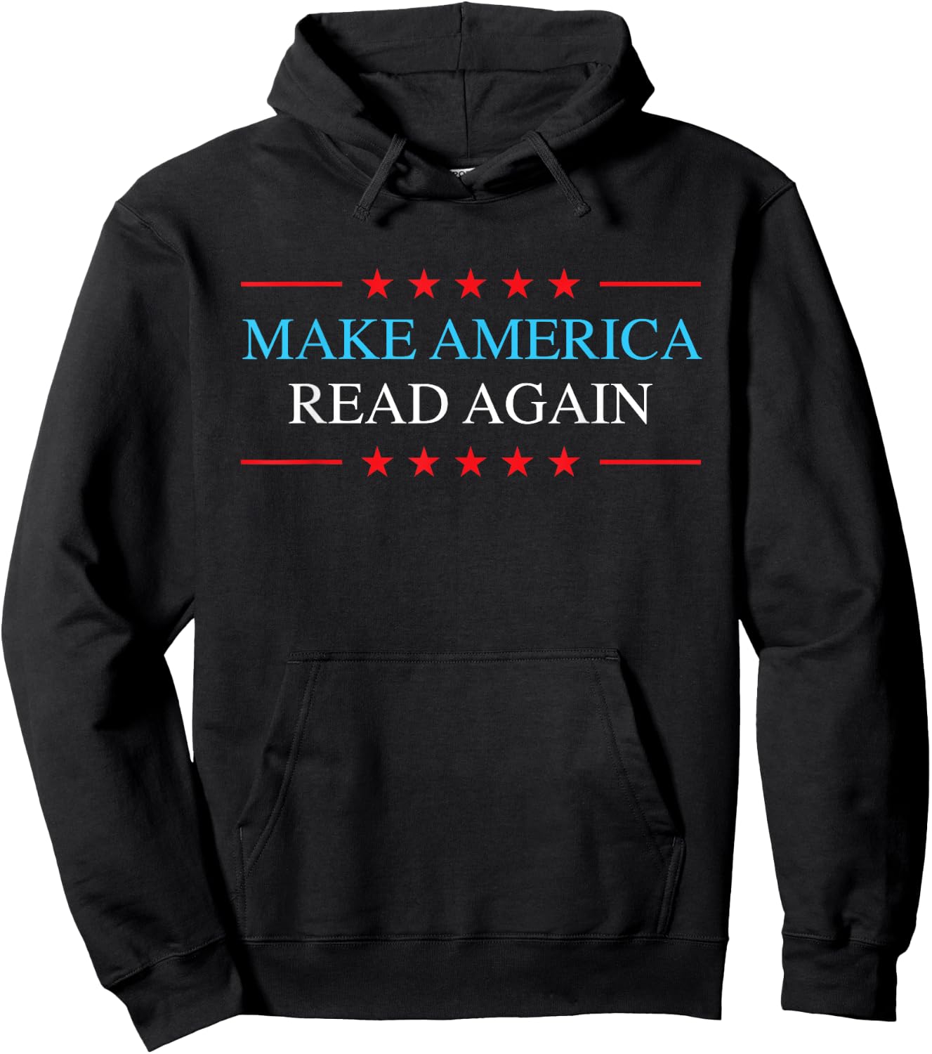 Make America Read Again Patriotic Reading Shirt Hoodie - Hoodie | Black