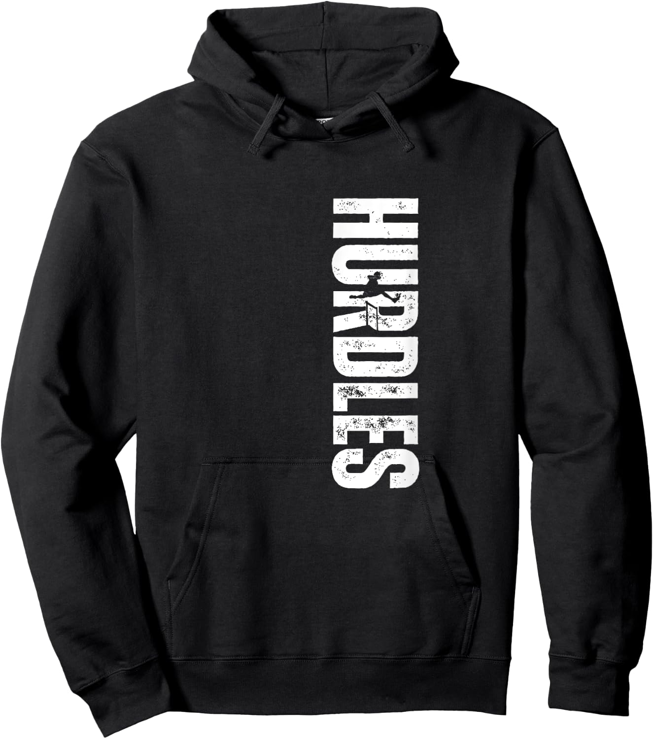 Hurdles Coach Vintage Distressed Hurdles Hoodie - Hoodie | Black