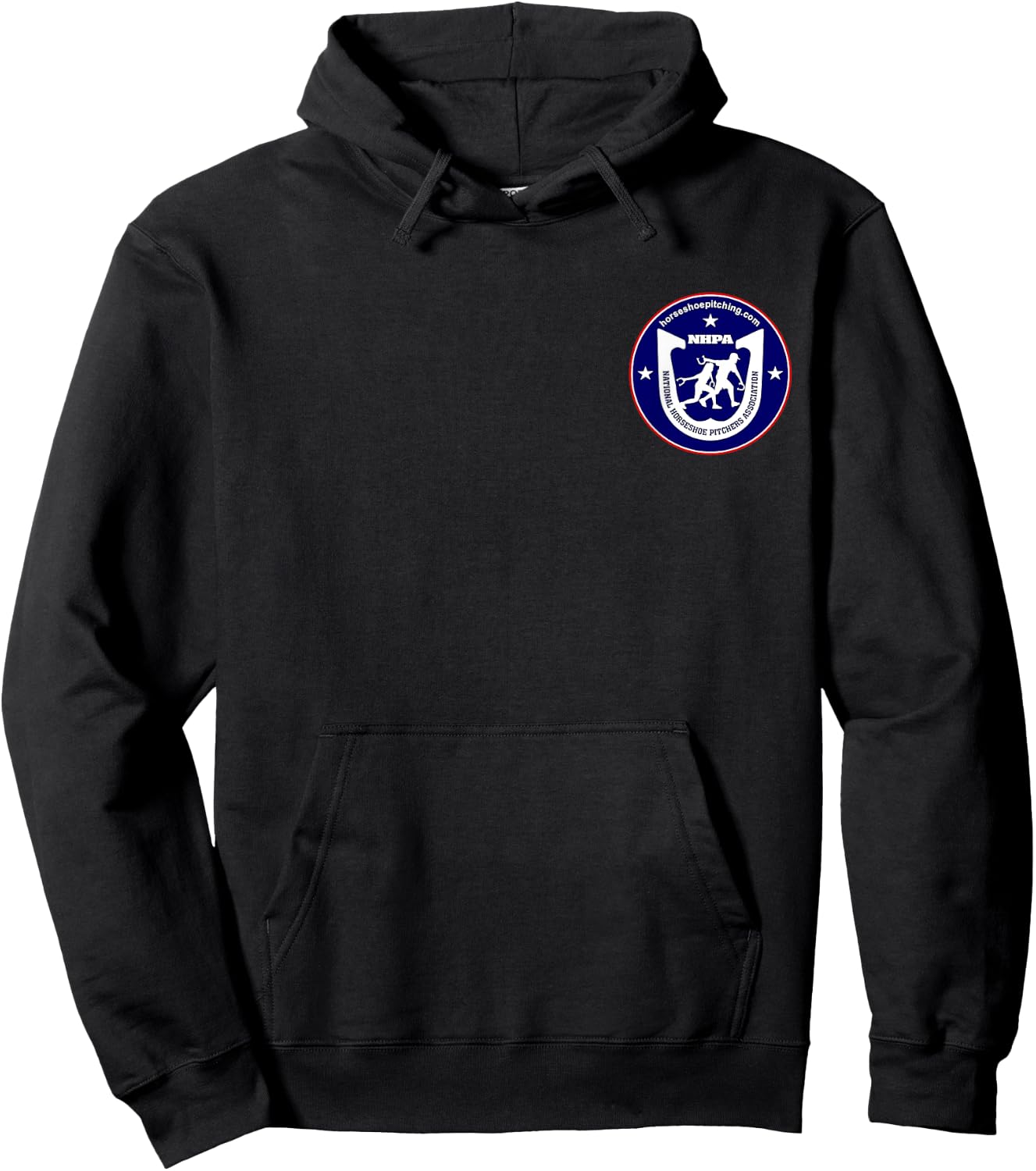 National Horseshoe Pitchers Association NHPA 2 Sided Logo Hoodie - Hoodie | Black