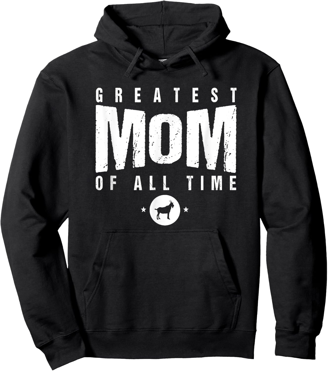 Greatest Mom of All Time Mother's Day #1 Best Mama Goat Icon Hoodie - Hoodie | Black