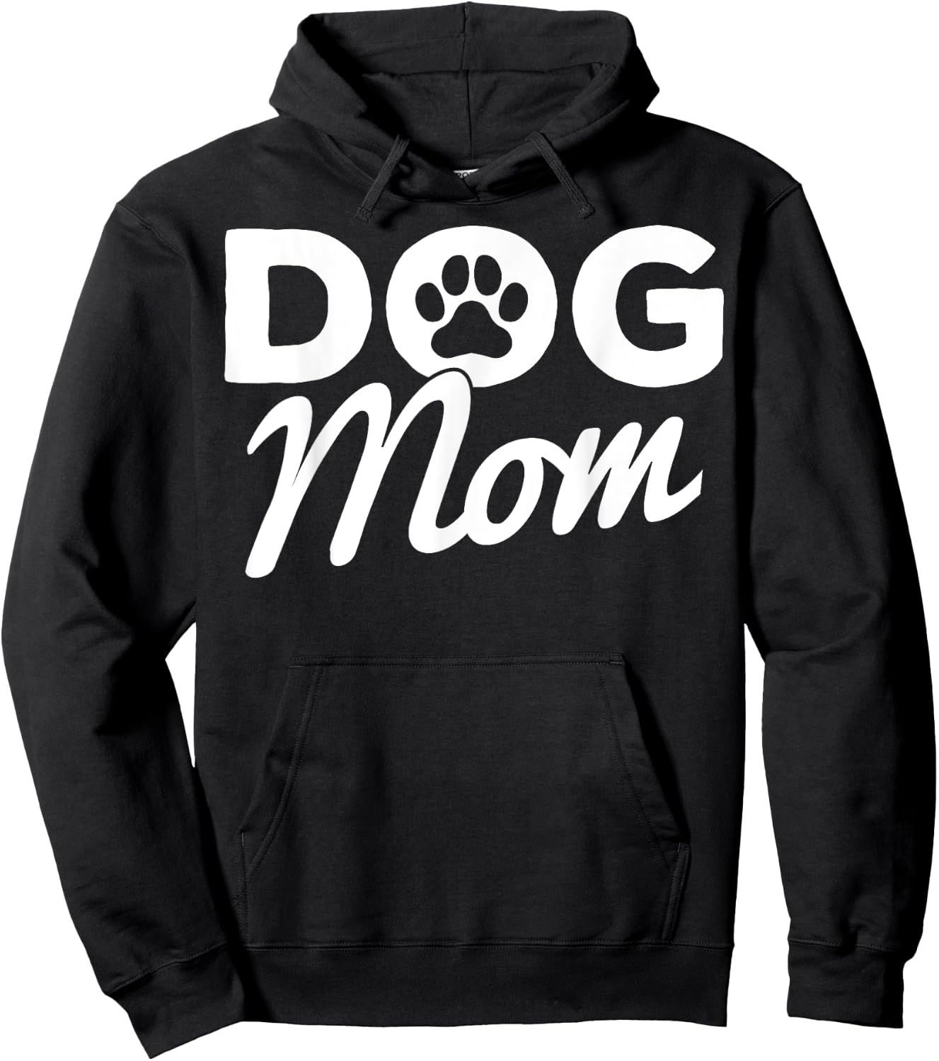 Dog Mom Dog Paw Proud Dog Owner Mom Dog Lovers Hoodie - Hoodie | Black