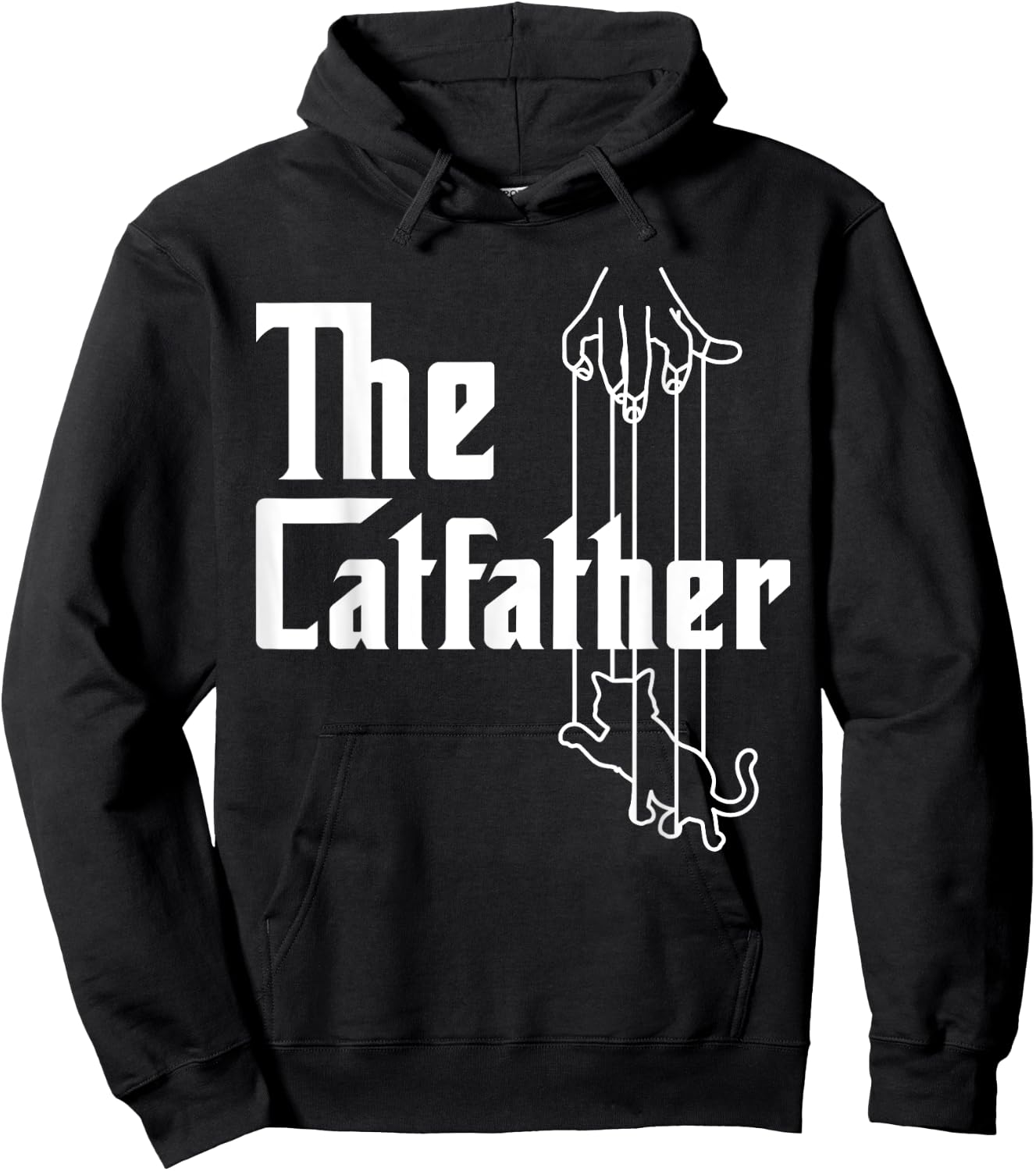 Cat Father Best Daddy Ever Papa Paw Love Kitten Meow Hoodie - Hoodie | Black