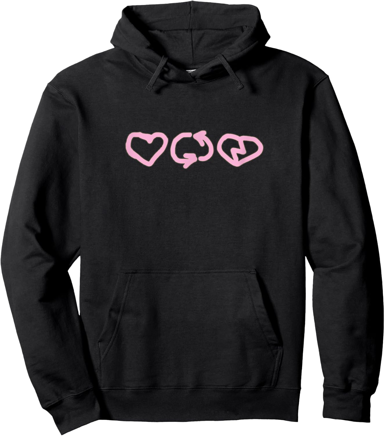 Destiny Rogers - Love Cycle - Bubble Gum Pink Hoodie - Hoodie | Black