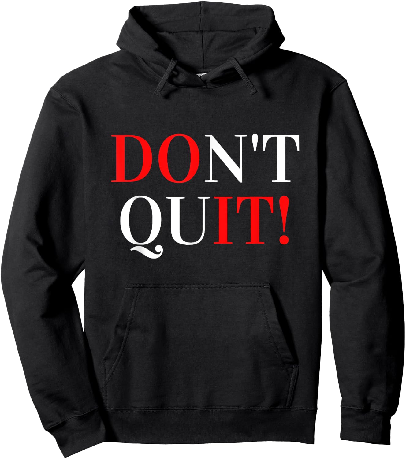 VAV -Adults Black Modern Letter Print Hoodie - Hoodie | Black