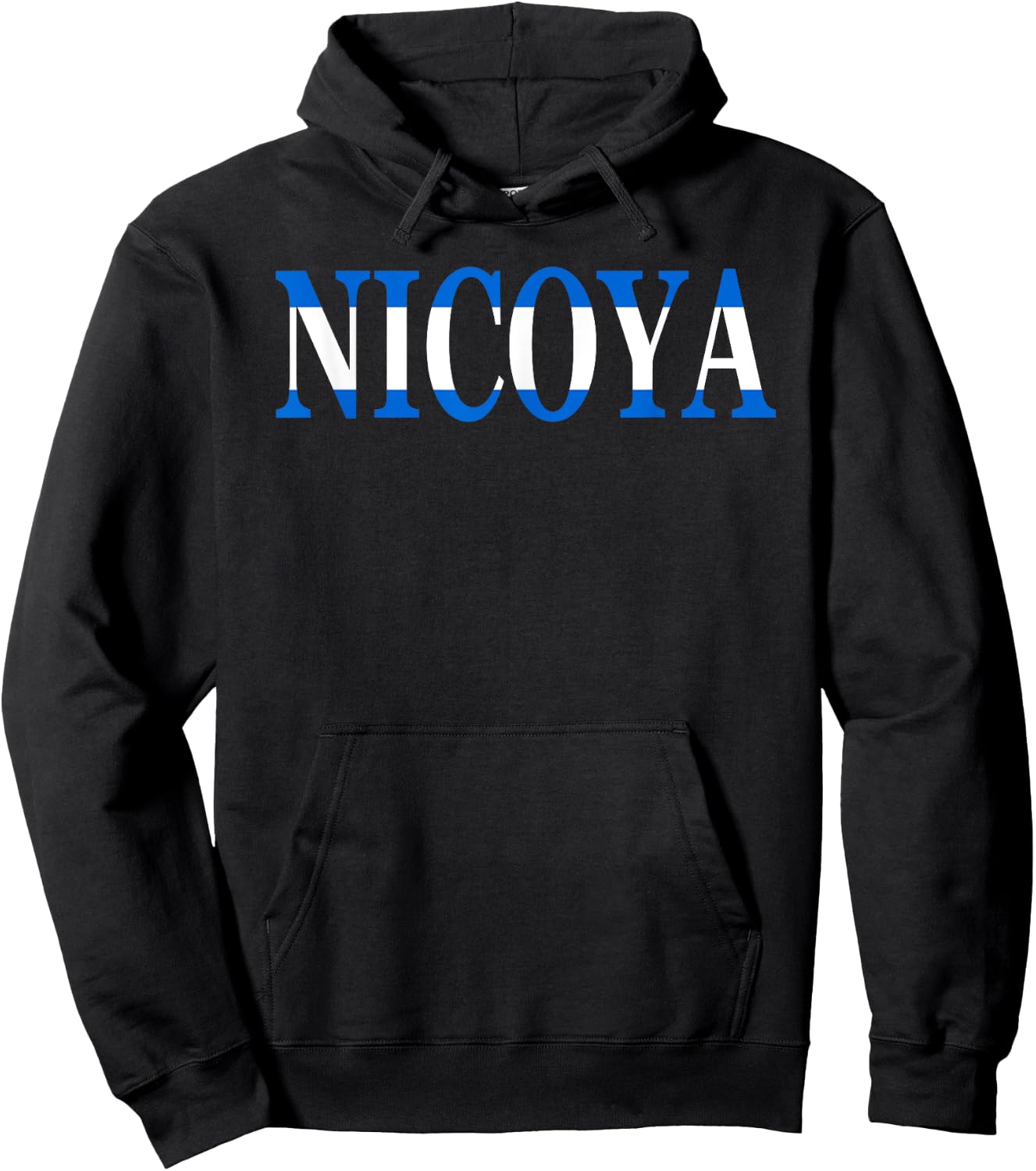 Nicoya- Team Nicaragua Flag Slang- Camiseta Hoodie - Hoodie | Black