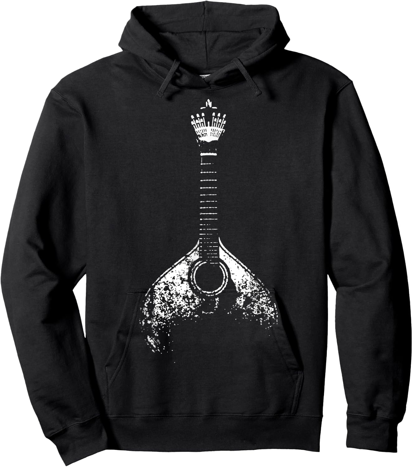 Vintage Portuguese Guitar Fado Music Portugal Hoodie - Hoodie | Black