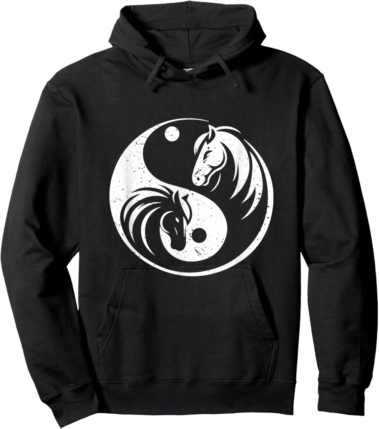 Yin And Yang Horse For Every Horseman And Rider Horse Lover Hoodie - Hoodie | Black