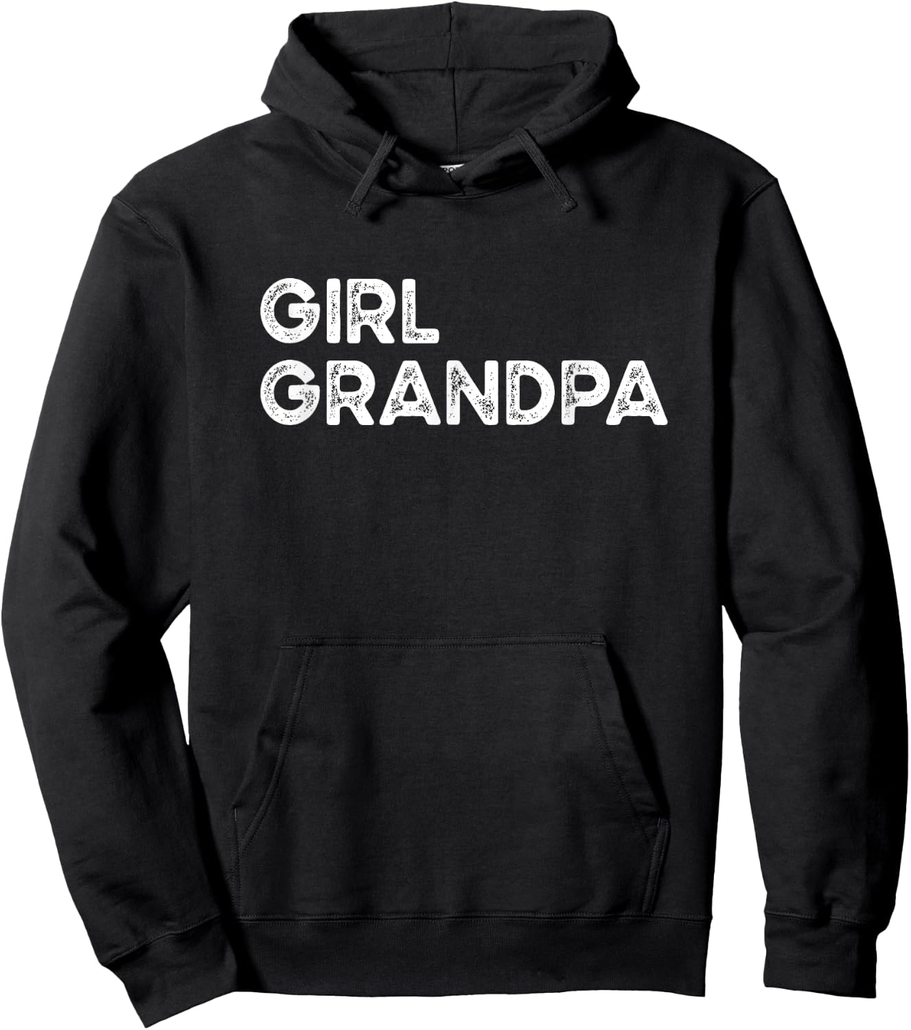 Girl Grandpa Grandfather Father's Day Hoodie - Hoodie | Black