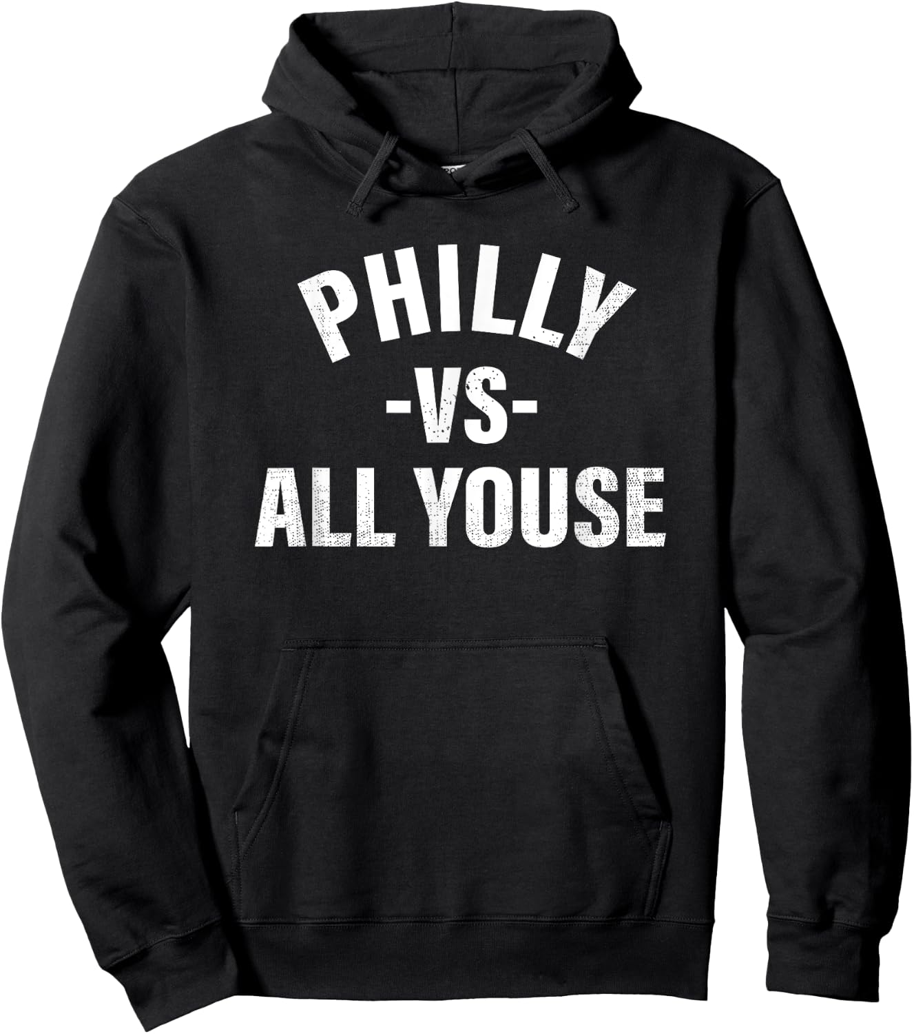 Philly vs All Youse Funny Philadelphia Slang Boys Girls Hoodie - Hoodie | Black