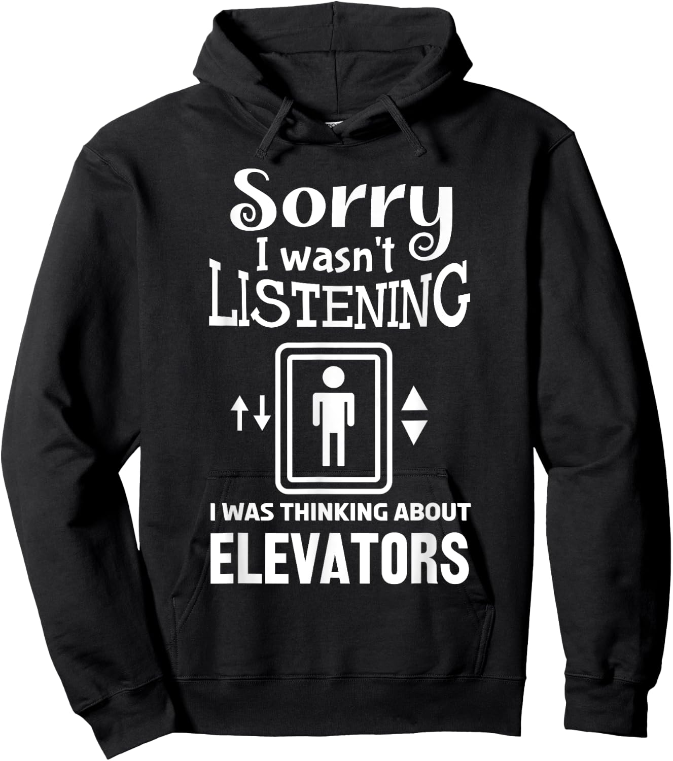 Funny Elevator Art Women Elevator Inspector Lover Hoodie - Hoodie | Black
