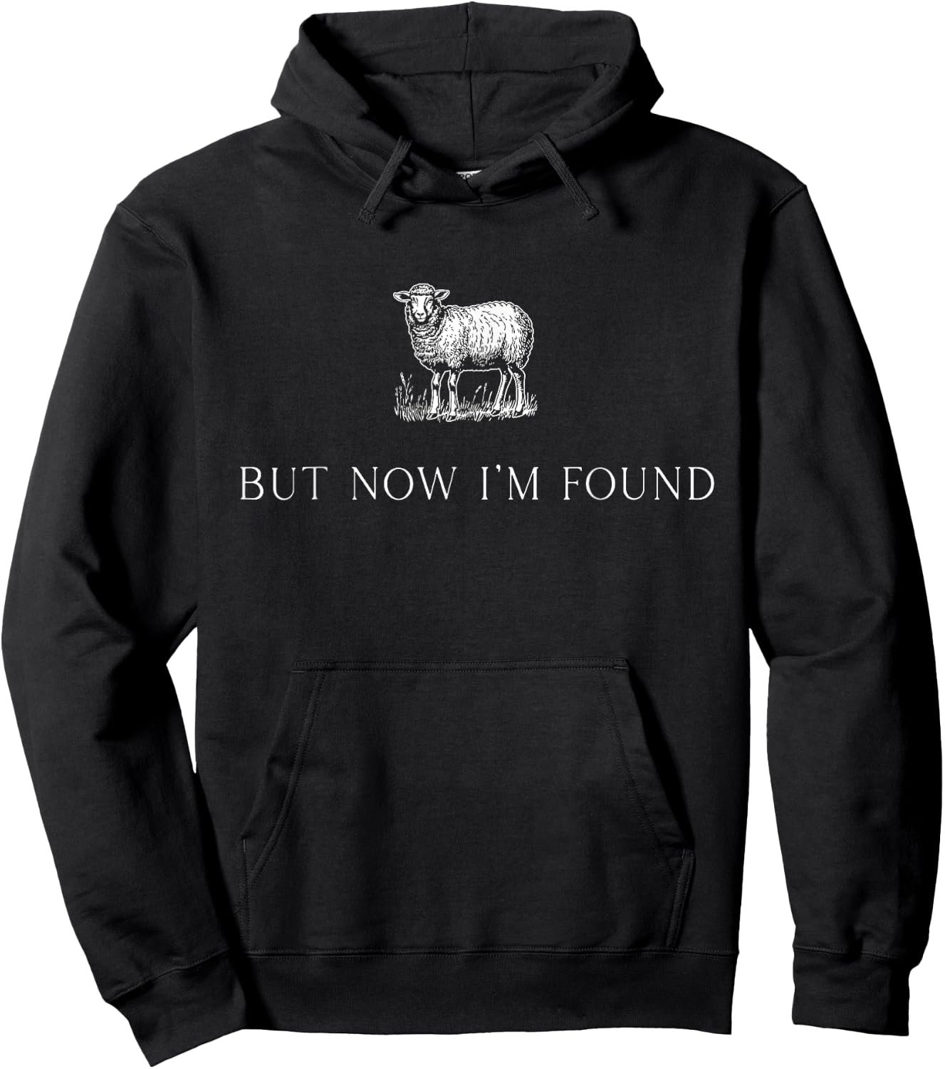 But Now I'm Found, Retro Christian Hoodie - Hoodie | Black