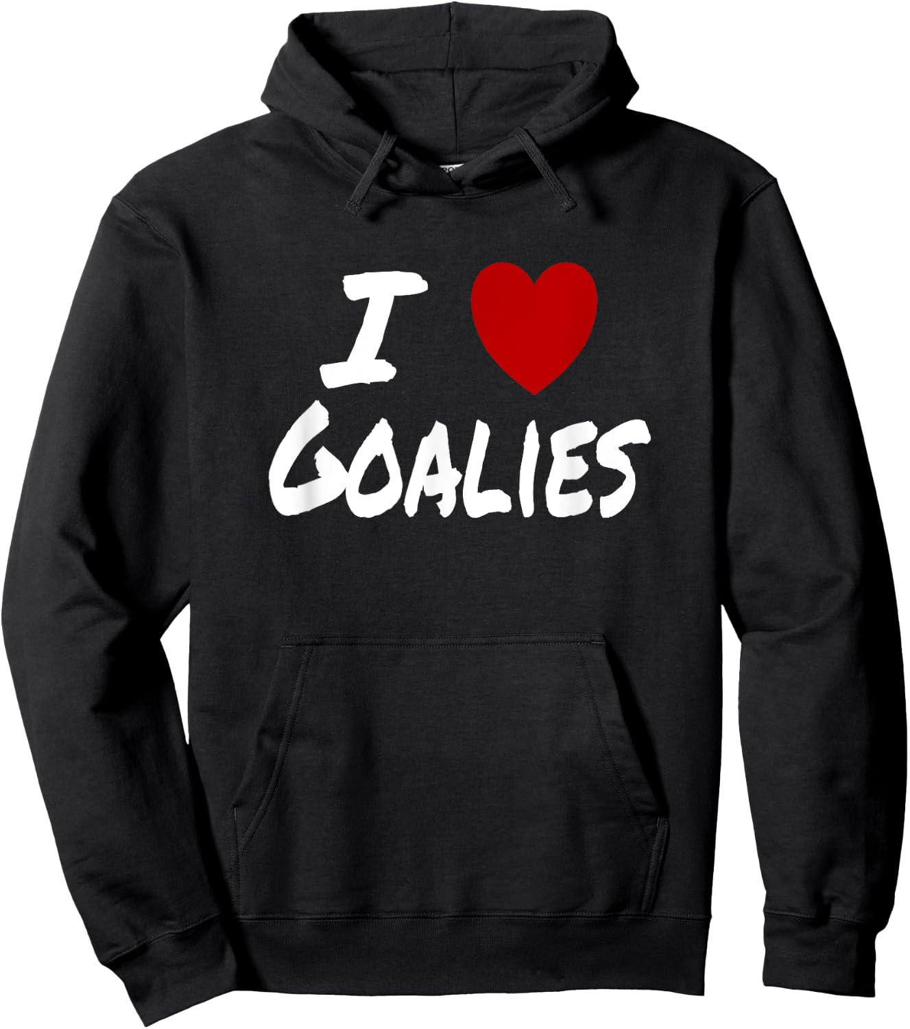 I Heart (Love) Goalies Hockey Soccer Preference Attraction Hoodie - Hoodie | Black