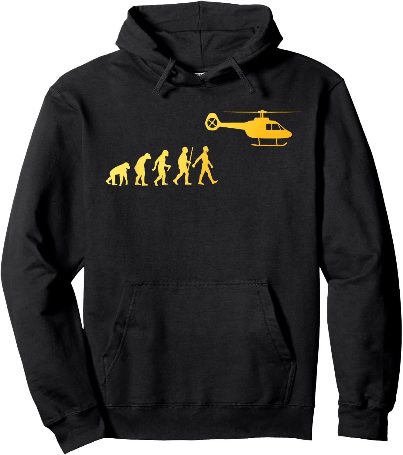 Helicopter Art Women Chopper Pilot Helicopter Lover Hoodie - Hoodie | Black