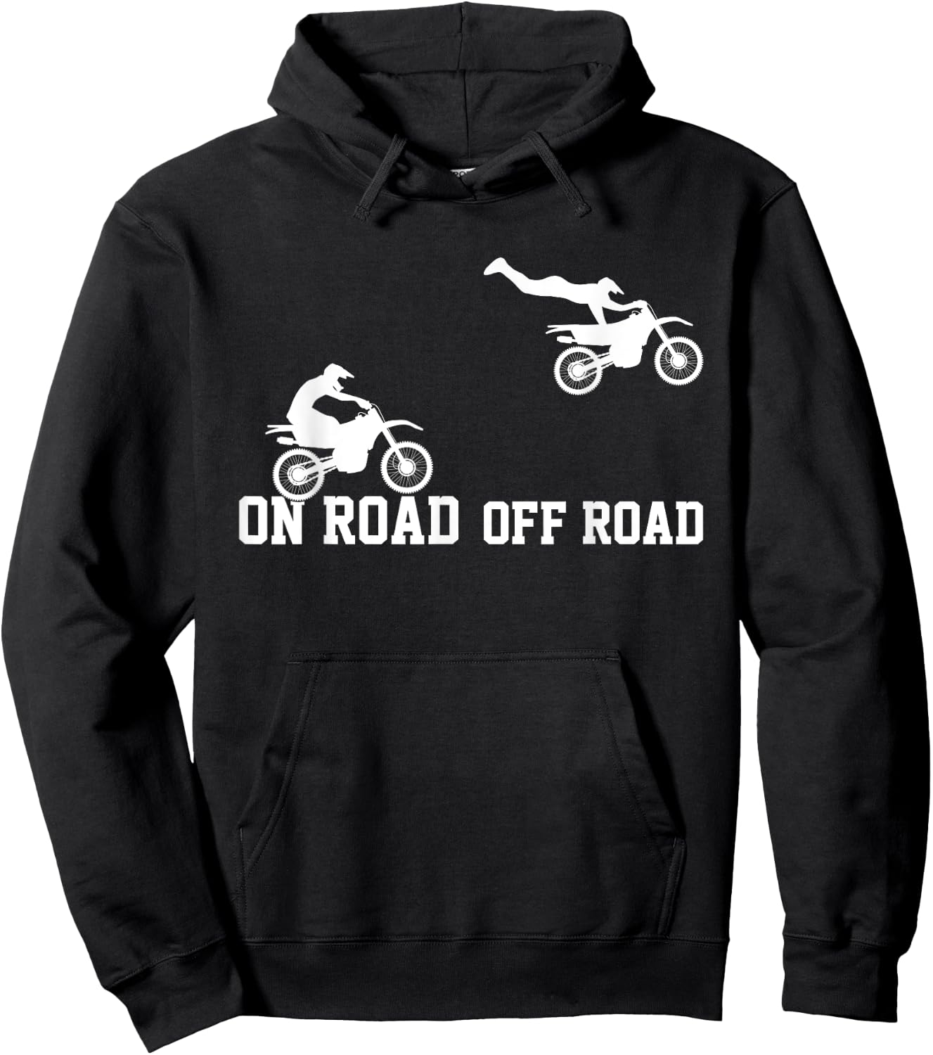 Kids motocross funny dirt bike toddler boy dirt biking Hoodie - Hoodie | Black