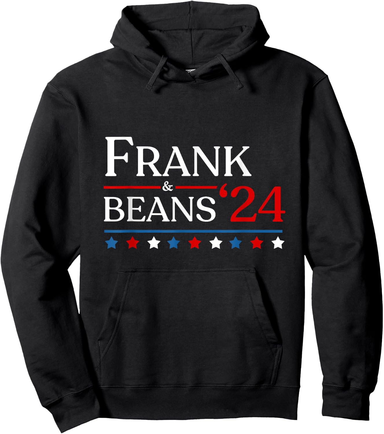 Frank & Beans Novelty 2024 USA Election Campaign '24 Hoodie - Hoodie | Black