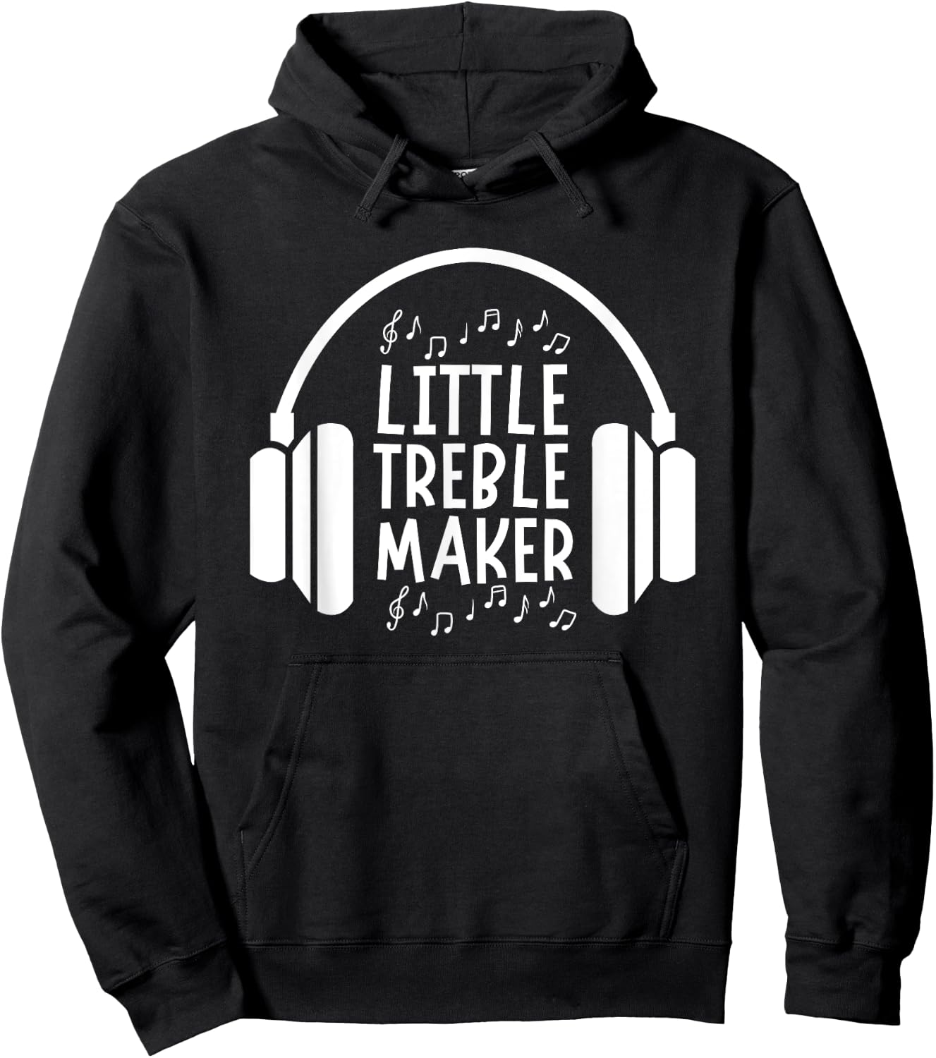 Little Treble Maker Music Musician Art Kids Toddler Baby 5T Hoodie - Hoodie | Black