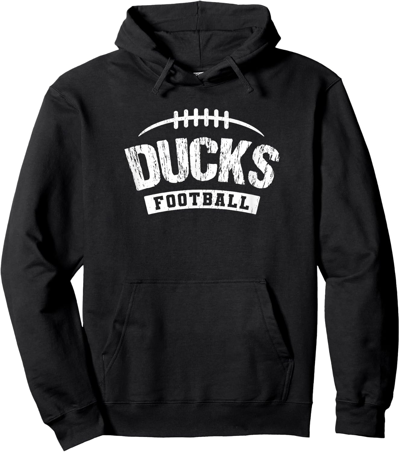 Ducks Taylor Football Distressed HS Hoodie - Hoodie | Black