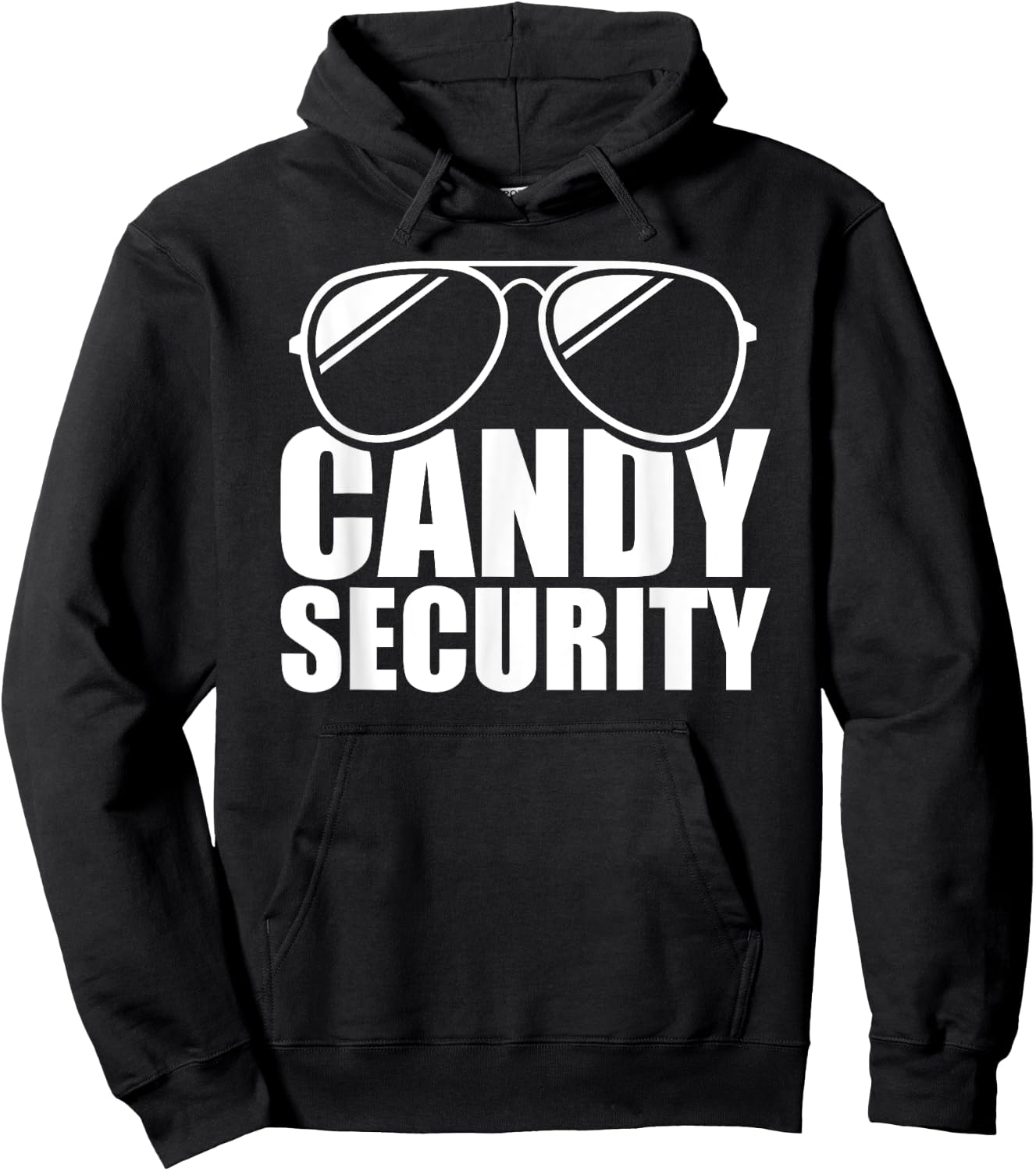 Candy Security Funny Easy Halloween Costume Adult Hoodie - Hoodie | Black