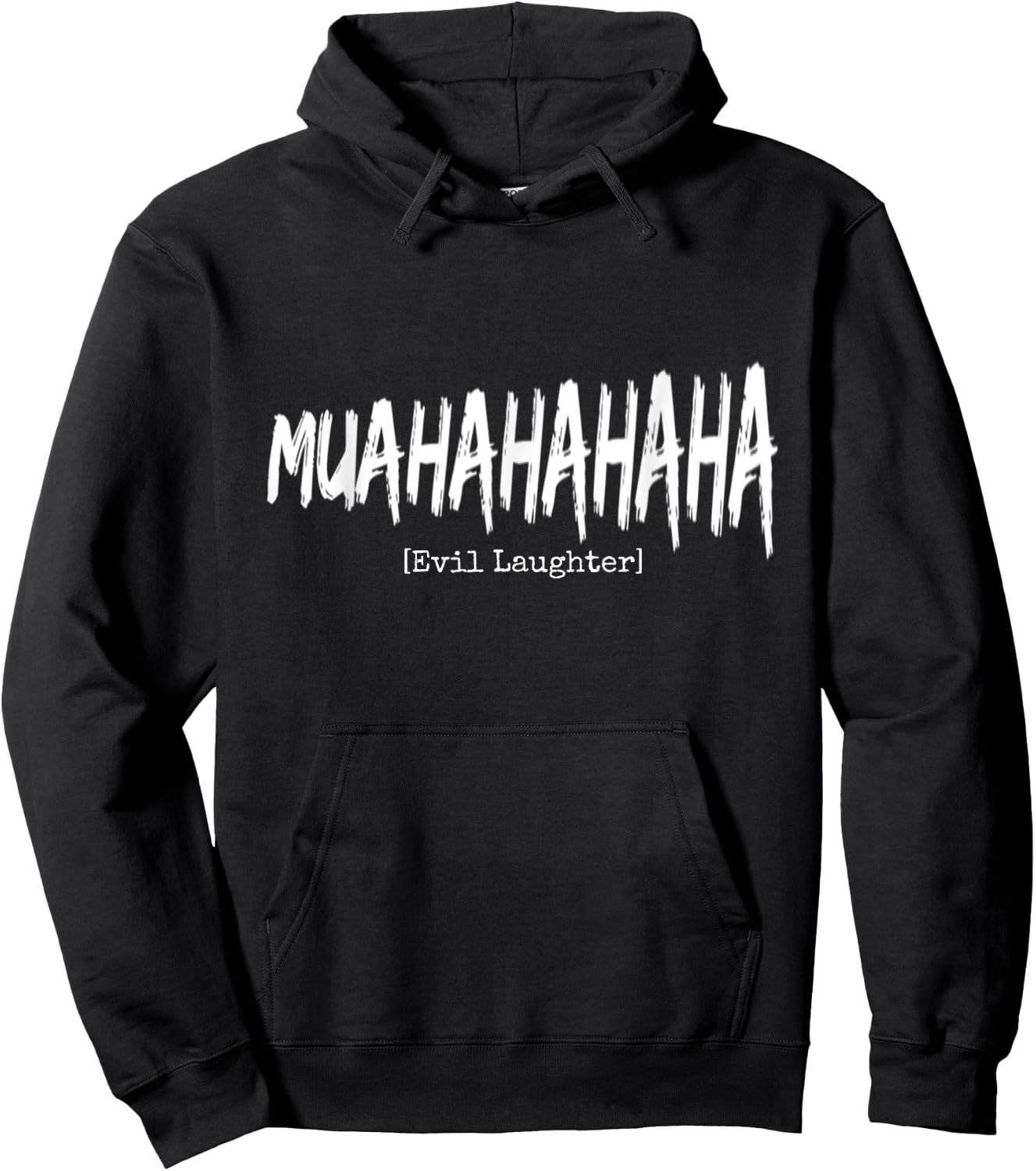 Halloween B-Movie Villain Creepy Evil Laughter Hoodie - Hoodie | Black