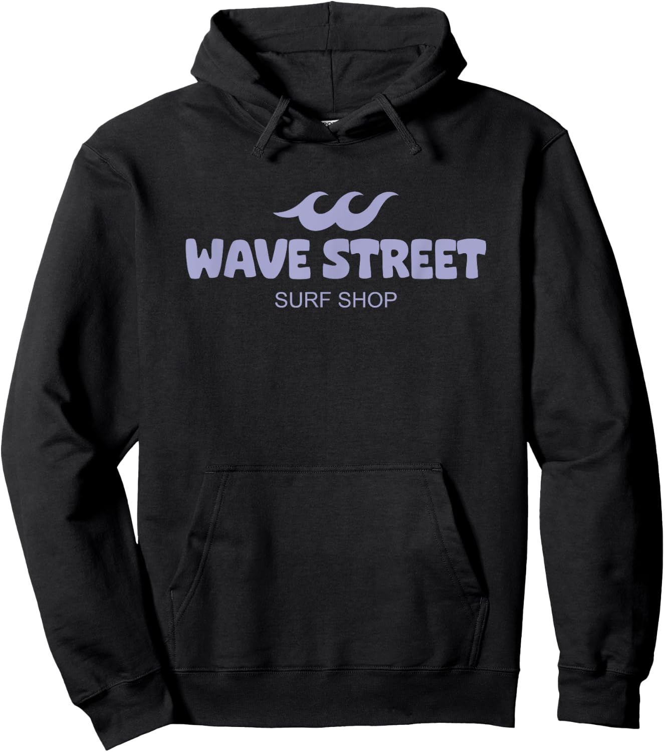 Wave Street Classic Waves on the Beach Surf Shop Graphic Women Girls Kids Hoodie - Hoodie | Black