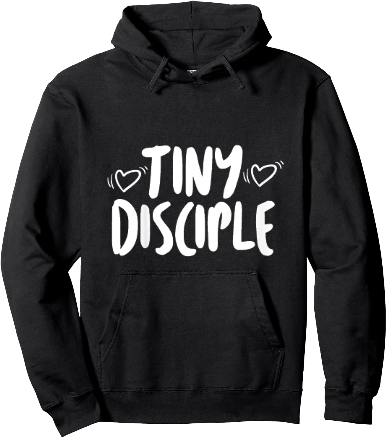 Kids Tiny Disciple Faith Based Christian Children Gift Hoodie - Hoodie | Black