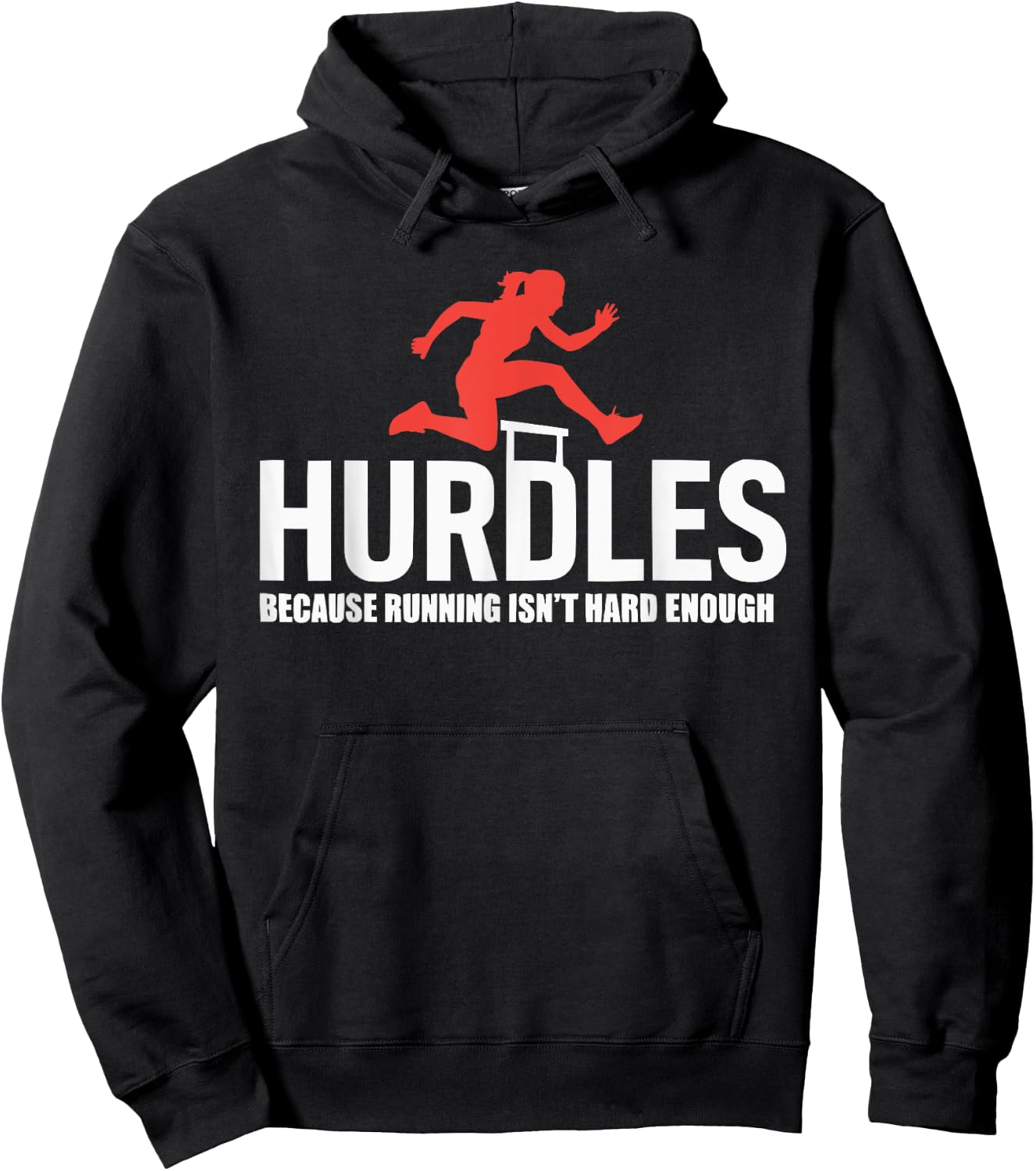 Hurdles Athlete Runner Jumper Track And Field Hurdler Hoodie - Hoodie | Black