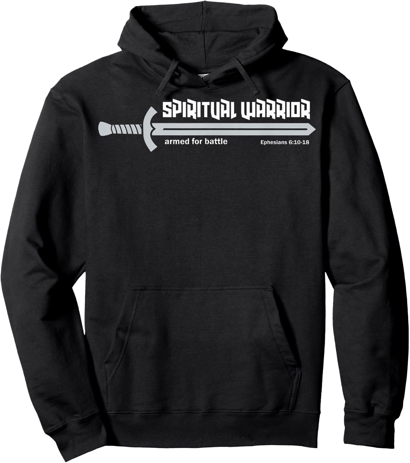 Spiritual Warrior Armor Of God Warfare Ephesians Christian Hoodie - Hoodie | Black