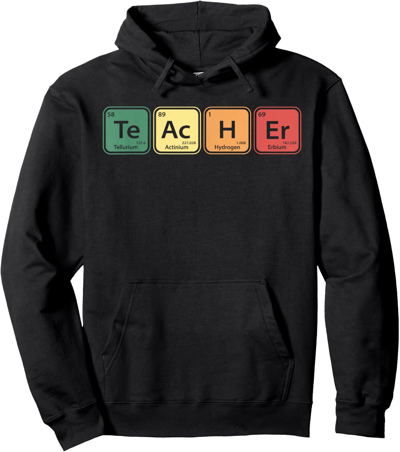 Chemistry Teacher Element Symbols Periodic Table Chemist Hoodie - Hoodie | Black