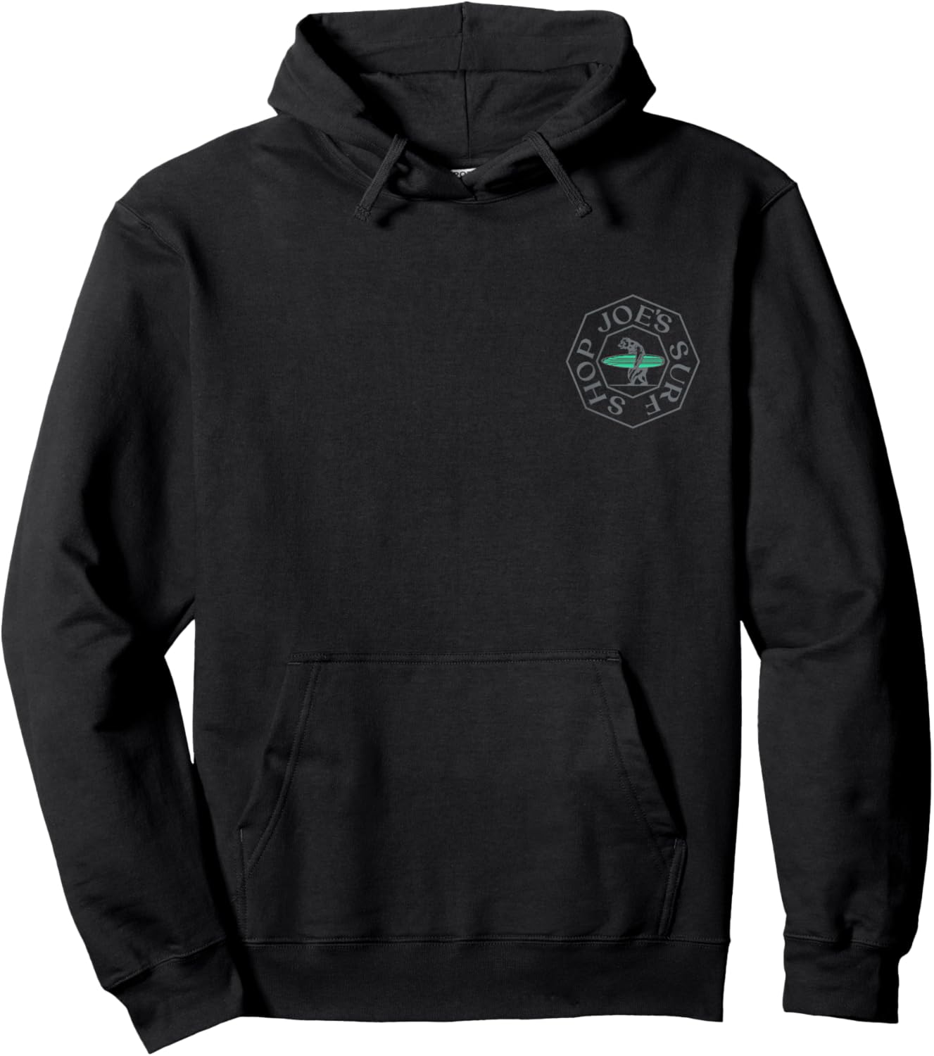 Joe's Surf Walking Cali Bear Logo Graphic Hoodie - Hoodie | Black