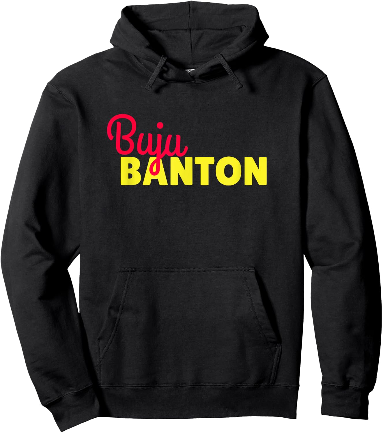Banton Buju Signature Combined With Powerful Hoodie - Hoodie | Black