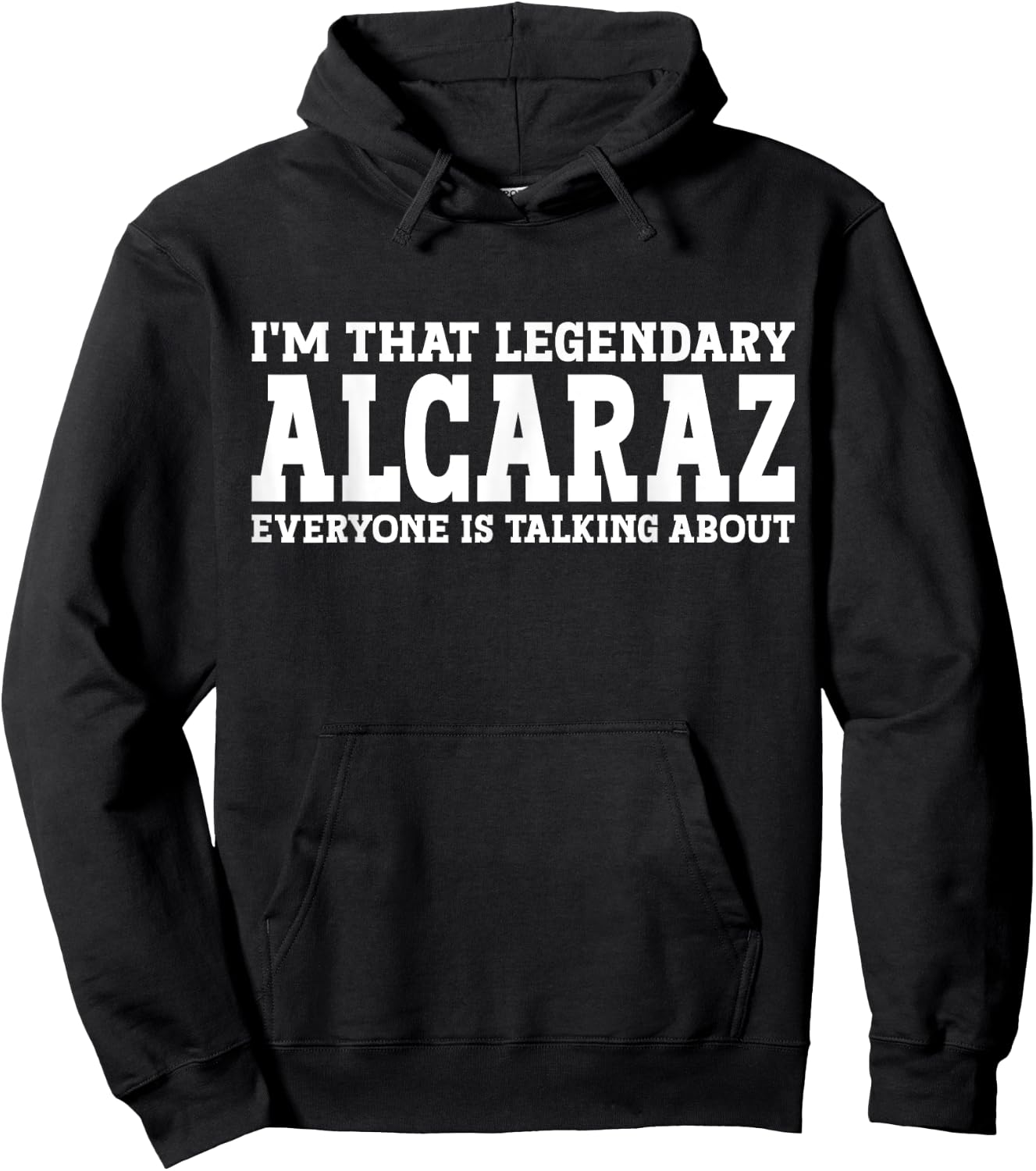 Alcaraz Surname Funny Team Family Last Name Alcaraz Hoodie - Hoodie | Black