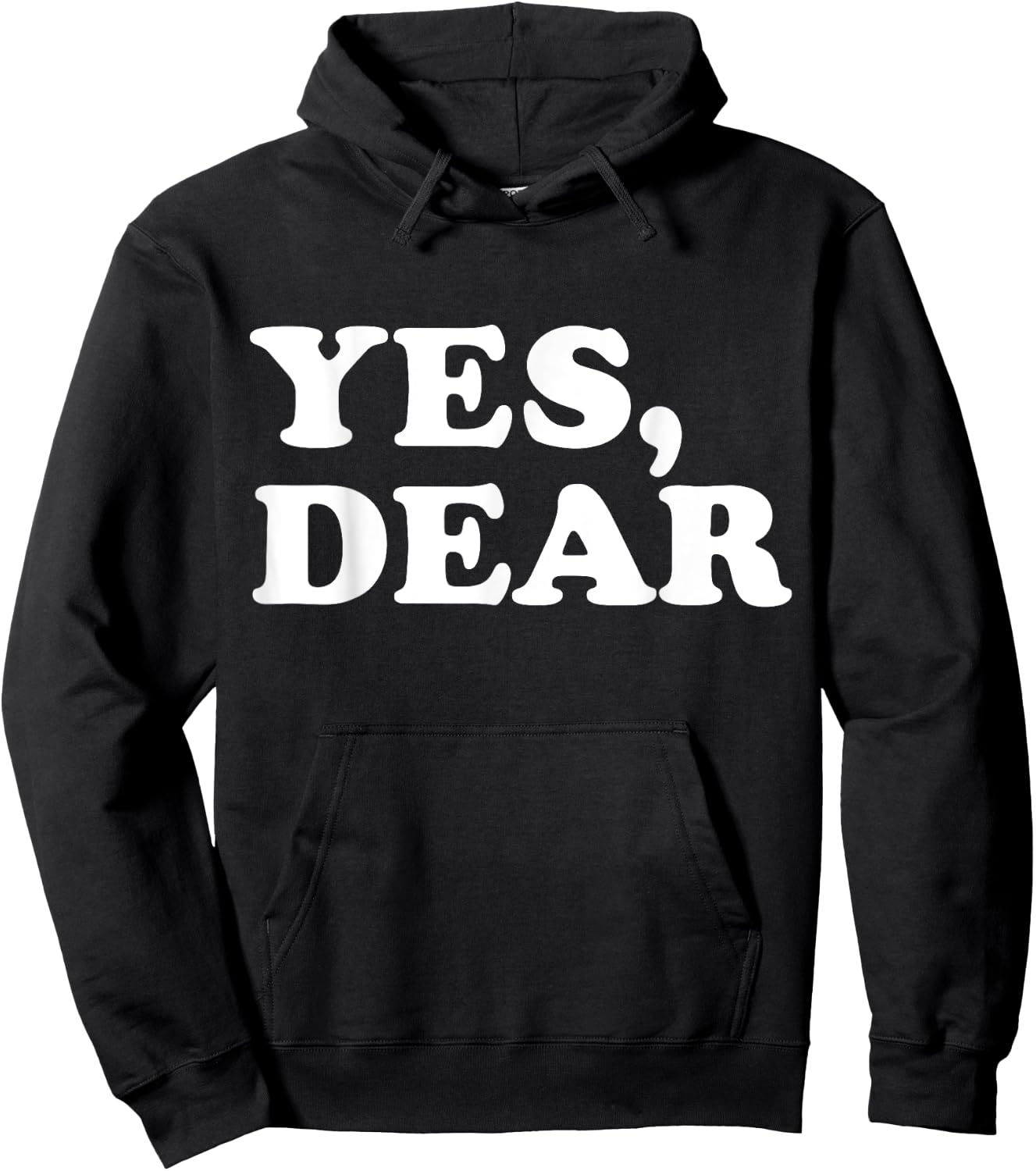 Yes Dear Funny Whipped Husband Marriage Valentine's Day Hoodie - Hoodie | Black