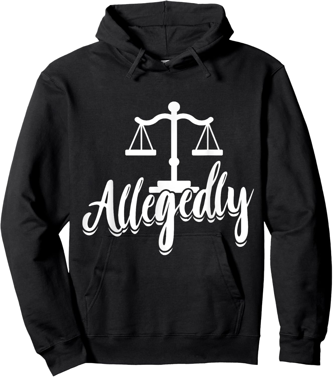 Paralegal Allegedly Law School Student Attorney Assistant Hoodie - Hoodie | Black