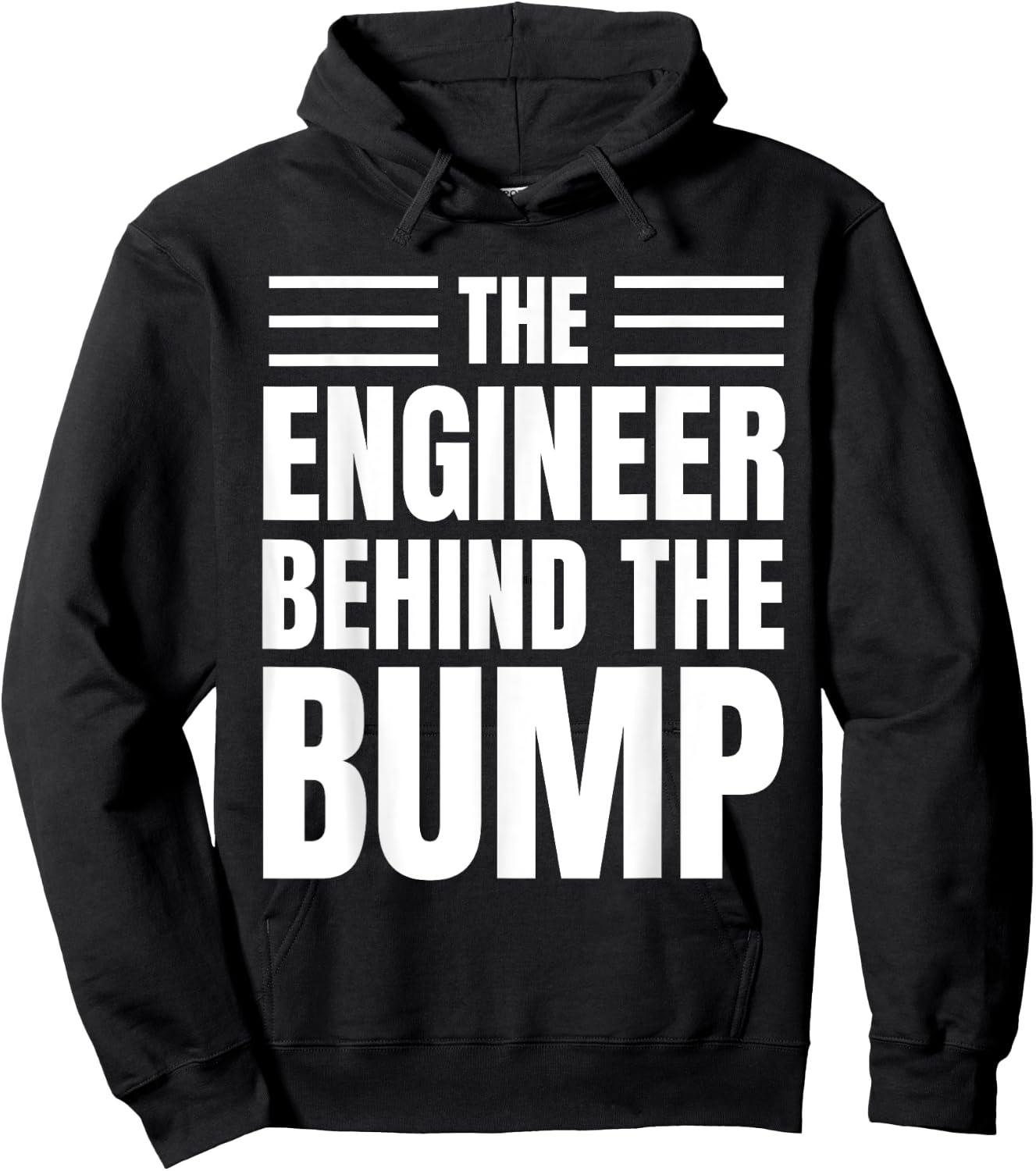 First Time Father Engineer Pregnancy Funny Hoodie - Hoodie | Black