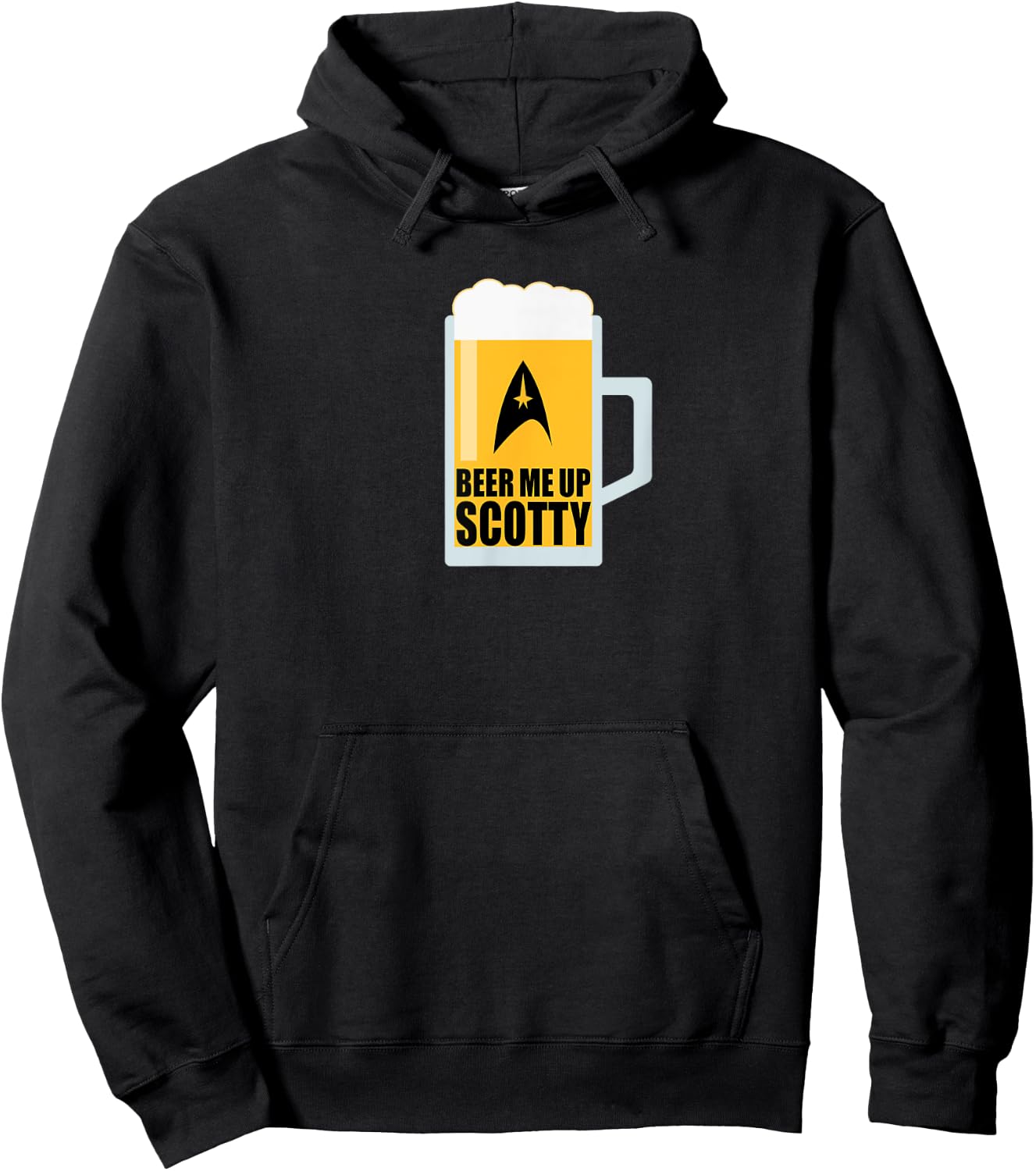 Beer Me Up Scotty, Sci-Fi Lovers Vintage TV Beer Me Up Beer Hoodie - Hoodie | Black