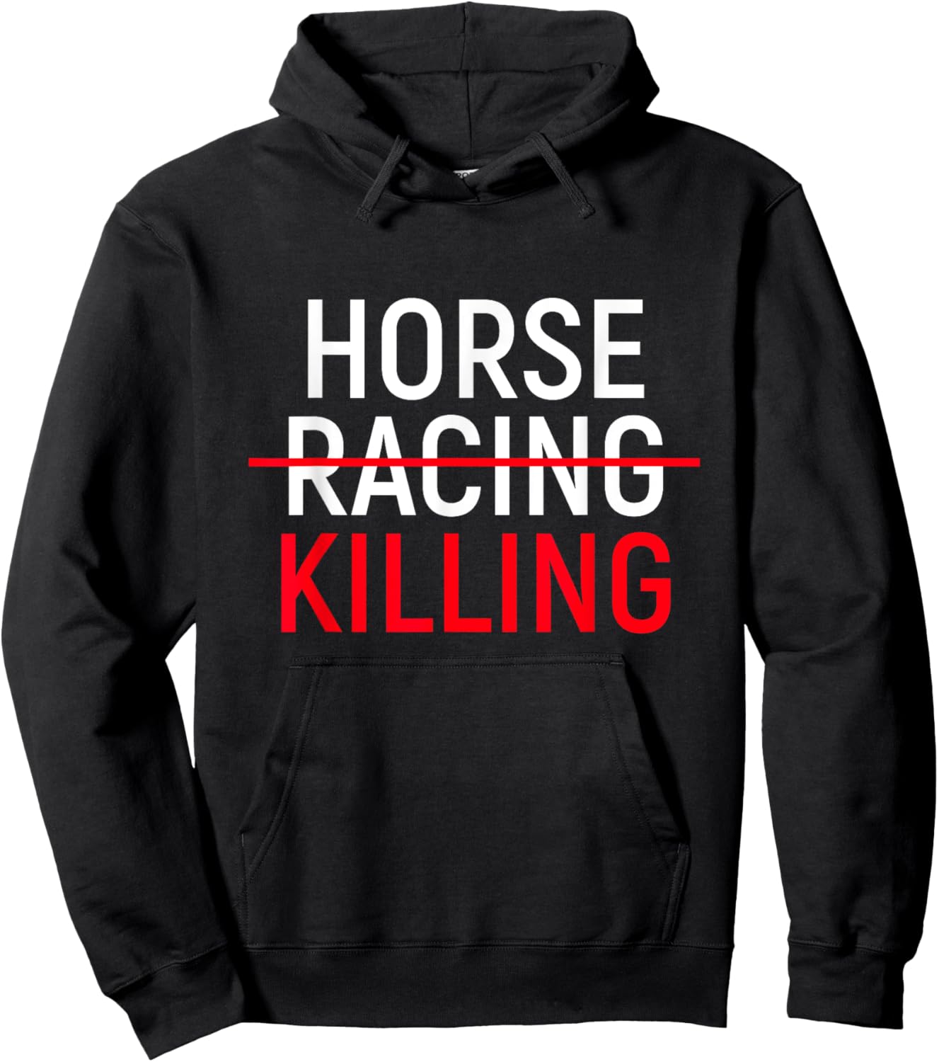 Anti Horse Racing | Save Racehorses Equestrian Hoodie - Hoodie | Black