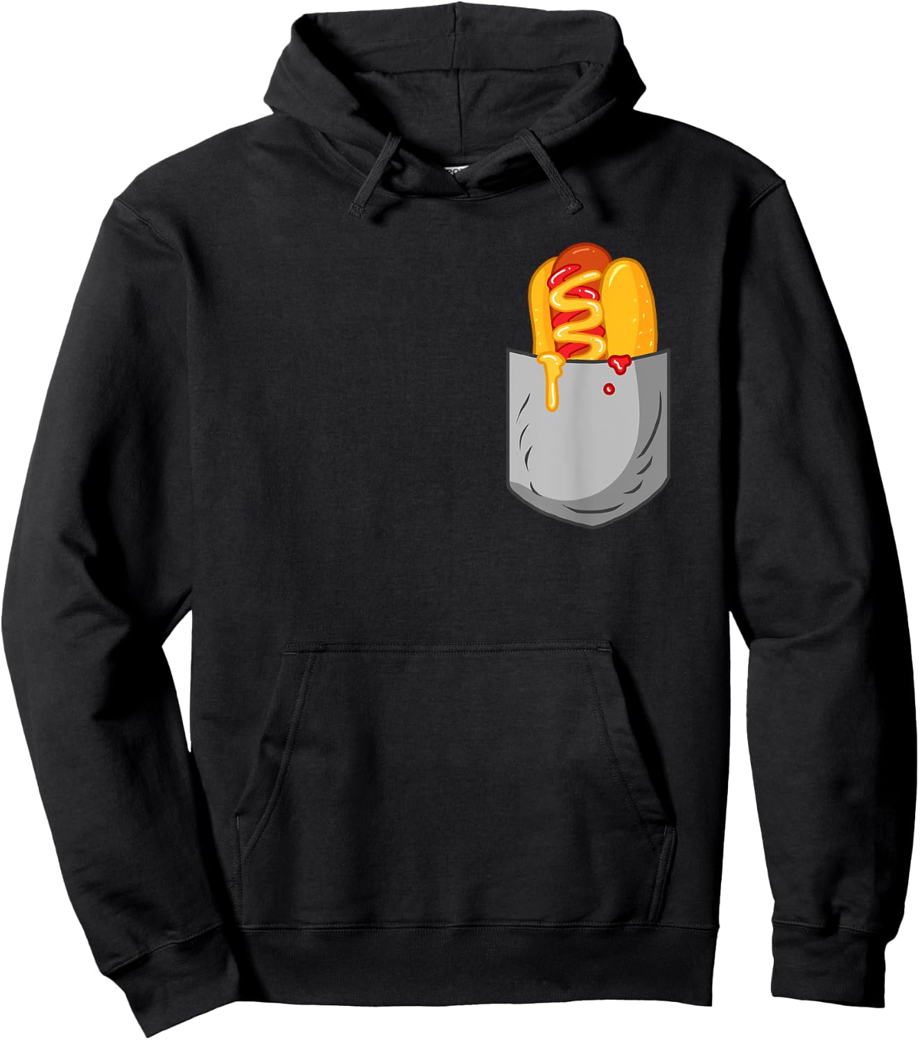 Hotdog Pockets Women Hoodie - Hoodie | Black
