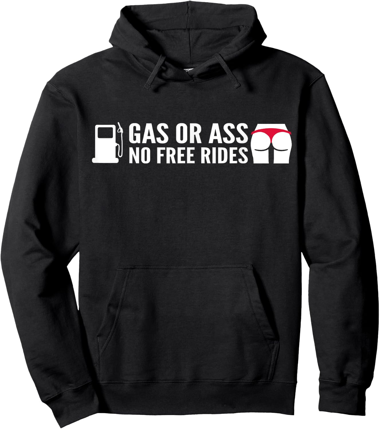 No Free Rides Funny Motorcycle Biker Rider Saying Joke Hoodie - Hoodie | Black