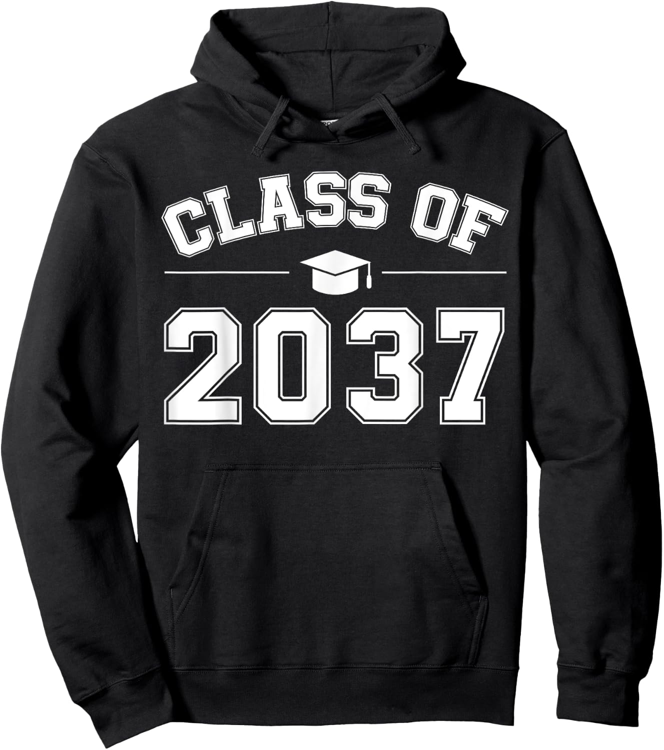 Class of 2037 Grow With Me First Day of School Graduation Hoodie - Hoodie | Black