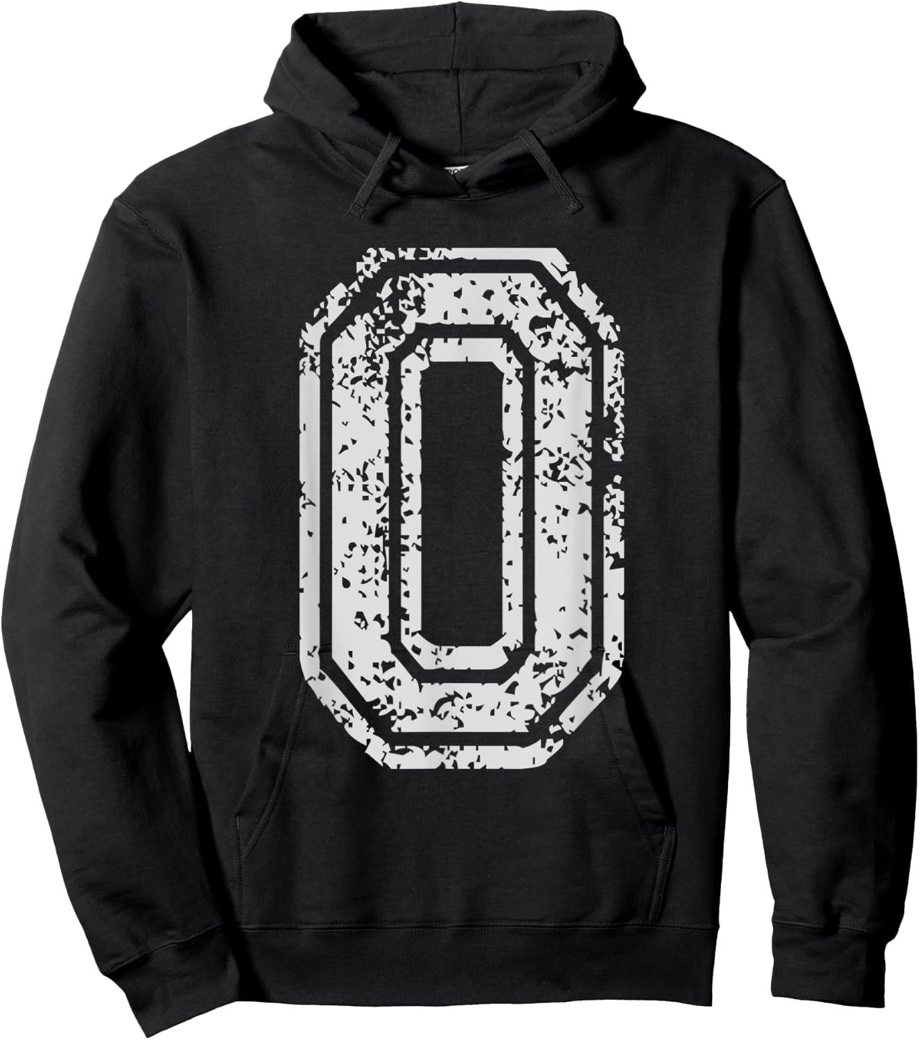 Team Jersey Uniforms Number 0 Zero School Sports Birthdays Hoodie - Hoodie | Black