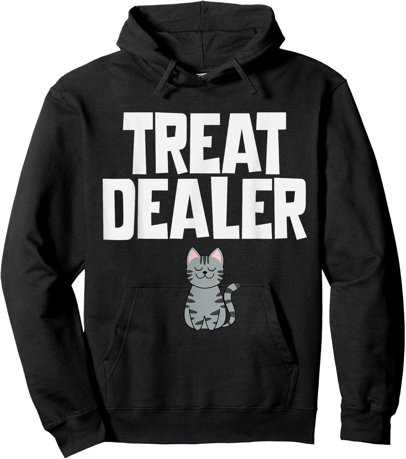 Cat Treat Dealer Funny Cat Owner Mom Dad Cats Sitter Hoodie - Hoodie | Black